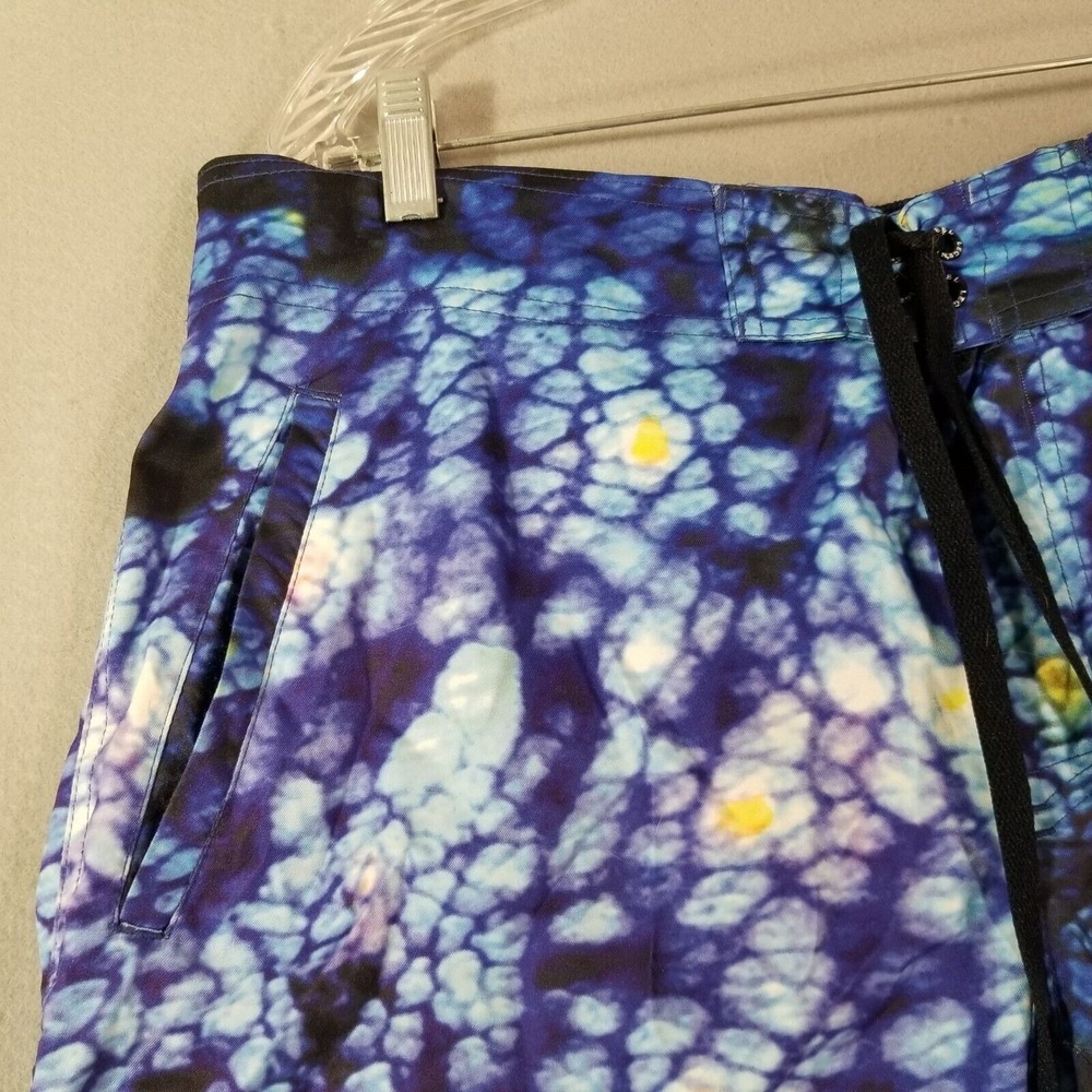 Reel Legends swim shorts bathing suit men's XL extra large Blue pockets fishing - Picture 2 of 13